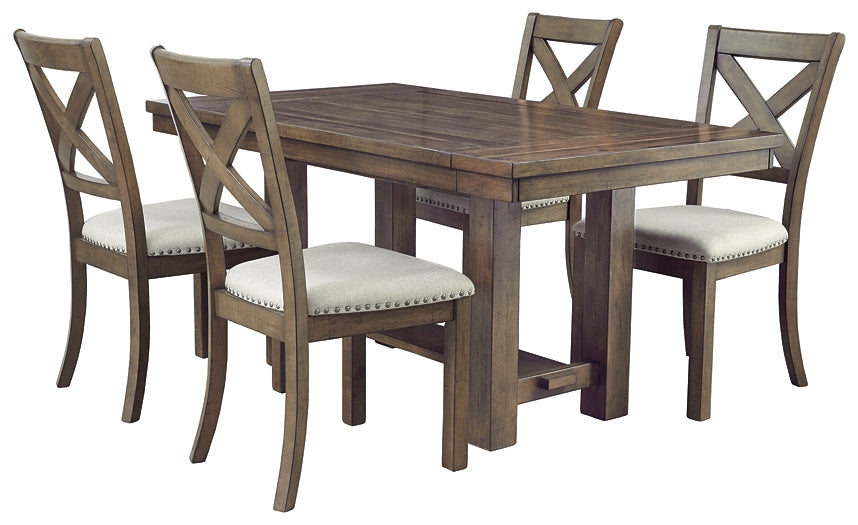 Moriville Dining Table and 4 Chairs Huntsville Furniture Outlet