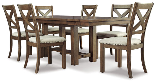 Moriville Dining Table and 6 Chairs Huntsville Furniture Outlet