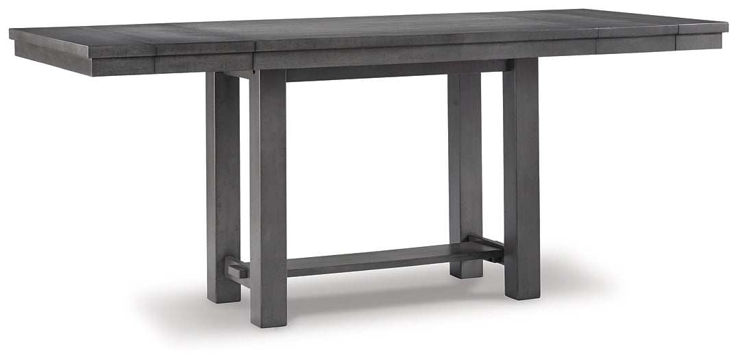 Myshanna Counter Height Dining Table and 6 Barstools with Storage Huntsville Furniture Outlet