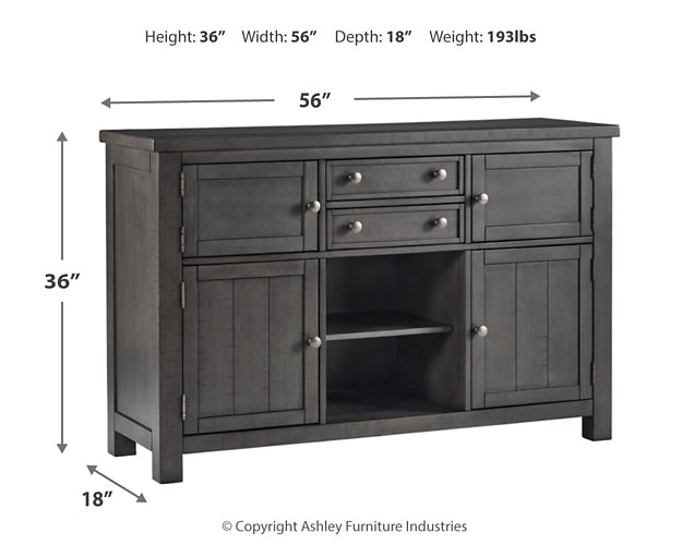 Myshanna Counter Height Dining Table and 6 Barstools with Storage Huntsville Furniture Outlet