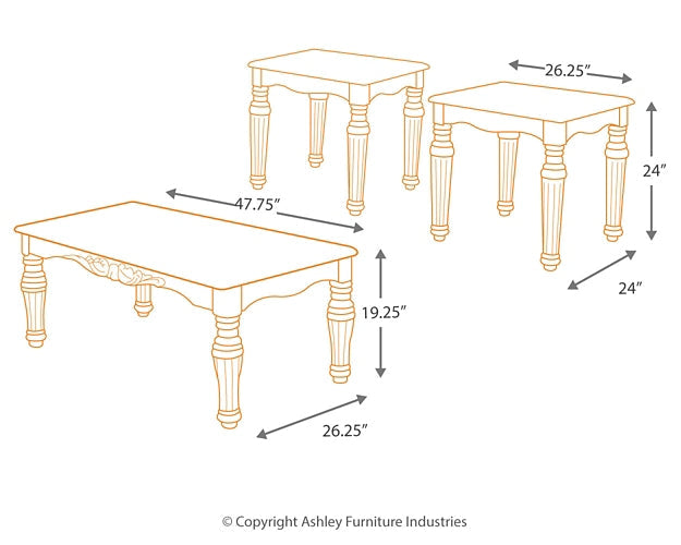 North Shore Occasional Table Set (3/CN) Huntsville Furniture Outlet