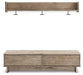 Oliah Bench with Coat Rack Huntsville Furniture Outlet