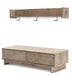 Oliah Bench with Coat Rack Huntsville Furniture Outlet