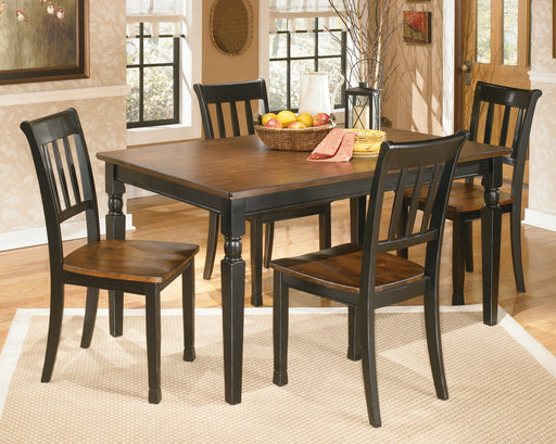 Owingsville Dining Table and 4 Chairs Huntsville Furniture Outlet