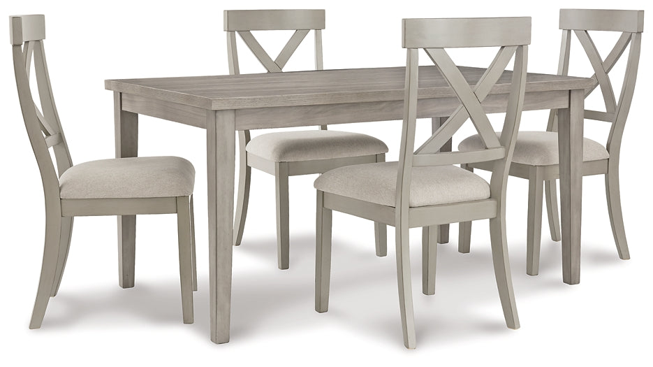 Parellen Dining Table and 4 Chairs Huntsville Furniture Outlet