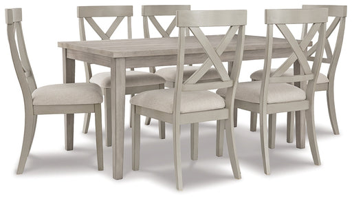 Parellen Dining Table and 6 Chairs Huntsville Furniture Outlet