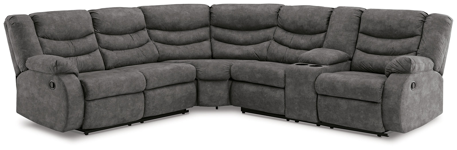 Partymate 2-Piece Reclining Sectional Huntsville Furniture Outlet