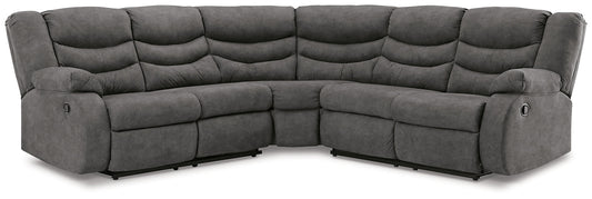 Partymate 2-Piece Reclining Sectional Huntsville Furniture Outlet