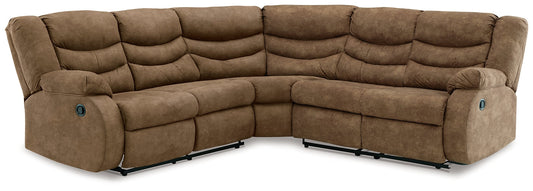 Partymate 2-Piece Reclining Sectional Huntsville Furniture Outlet