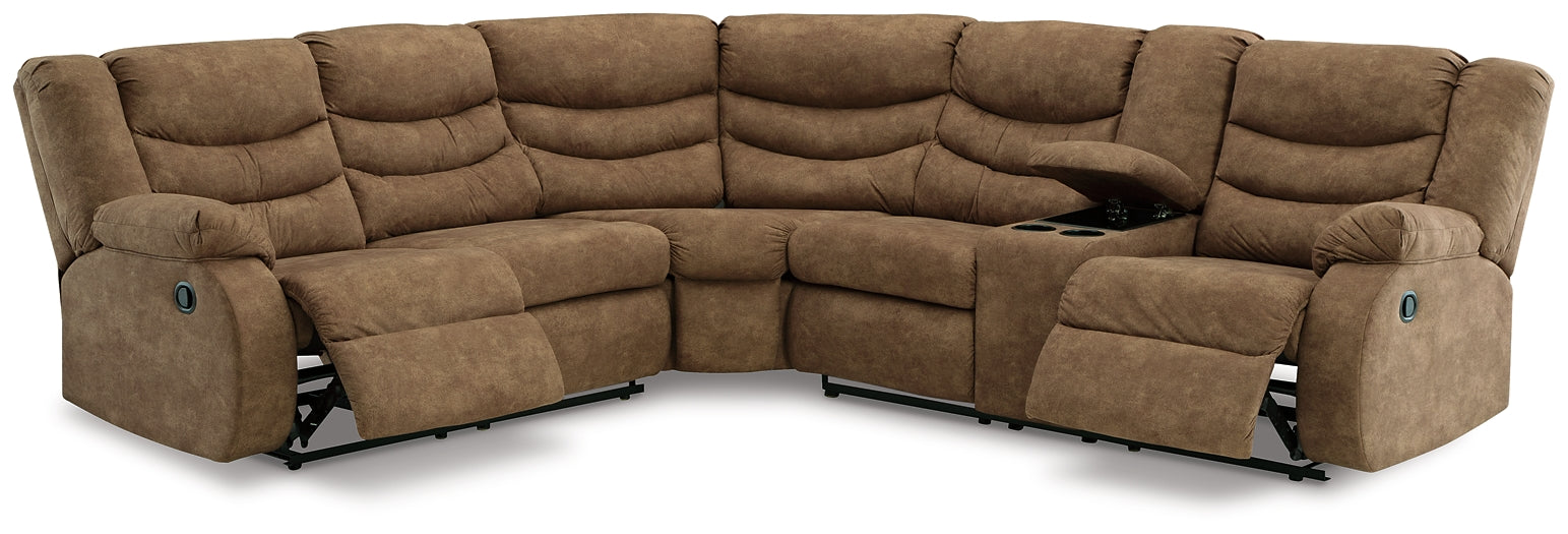 Partymate 2-Piece Reclining Sectional Huntsville Furniture Outlet