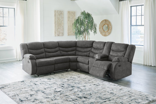 Partymate 2-Piece Reclining Sectional Huntsville Furniture Outlet