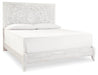 Paxberry King Panel Bed with Mirrored Dresser and 2 Nightstands Huntsville Furniture Outlet