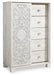 Paxberry King Panel Bed with Mirrored Dresser and Chest Huntsville Furniture Outlet