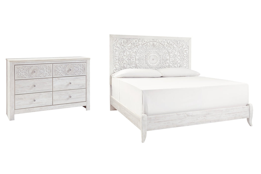 Paxberry Queen Panel Bed with Dresser Huntsville Furniture Outlet