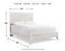 Paxberry Queen Panel Bed with Mirrored Dresser Huntsville Furniture Outlet