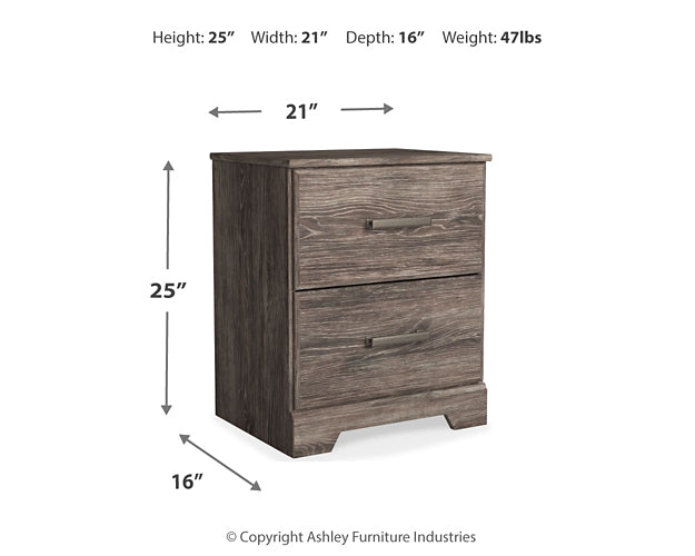 Ralinksi Two Drawer Night Stand Huntsville Furniture Outlet