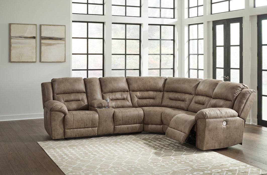 Ravenel 3-Piece Power Reclining Sectional Huntsville Furniture Outlet