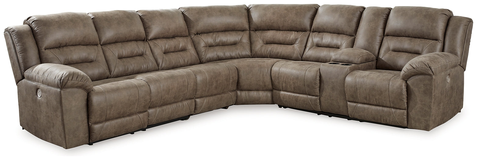 Ravenel 4-Piece Power Reclining Sectional Huntsville Furniture Outlet