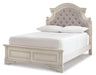 Realyn Full Panel Bed with Mirrored Dresser, Chest and Nightstand Huntsville Furniture Outlet