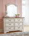 Realyn Full Panel Bed with Mirrored Dresser and Chest Huntsville Furniture Outlet