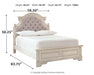 Realyn Full Panel Bed with Mirrored Dresser and Chest Huntsville Furniture Outlet