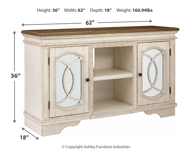 Realyn Large TV Stand Huntsville Furniture Outlet