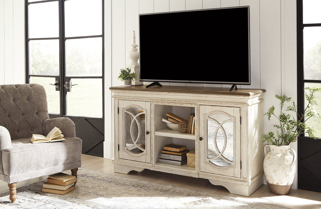 Realyn Large TV Stand Huntsville Furniture Outlet