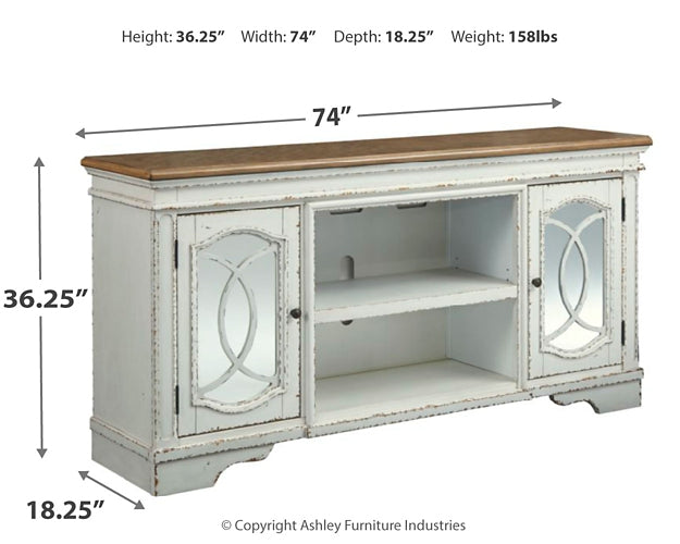 Realyn XL TV Stand w/Fireplace Option Huntsville Furniture Outlet