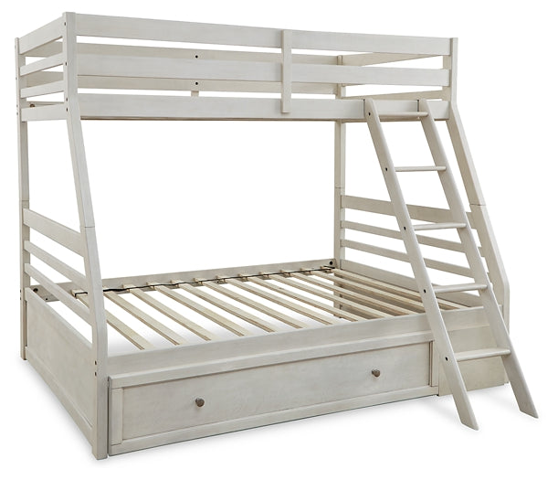 Robbinsdale Twin over Full Bunk Bed with Storage Huntsville Furniture Outlet