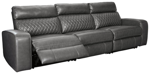 Samperstone 3-Piece Power Reclining Sectional Huntsville Furniture Outlet