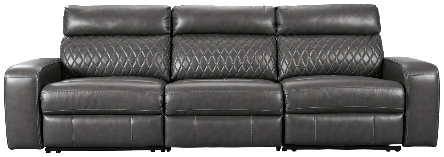 Samperstone 3-Piece Power Reclining Sectional Huntsville Furniture Outlet