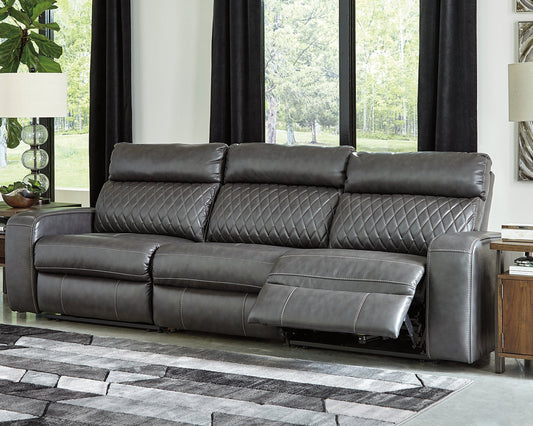 Samperstone 3-Piece Power Reclining Sectional Huntsville Furniture Outlet