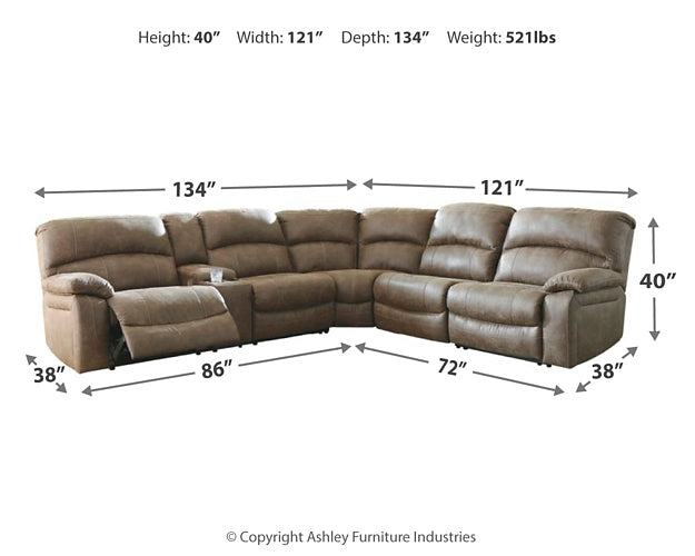 Segburg 4-Piece Power Reclining Sectional Huntsville Furniture Outlet