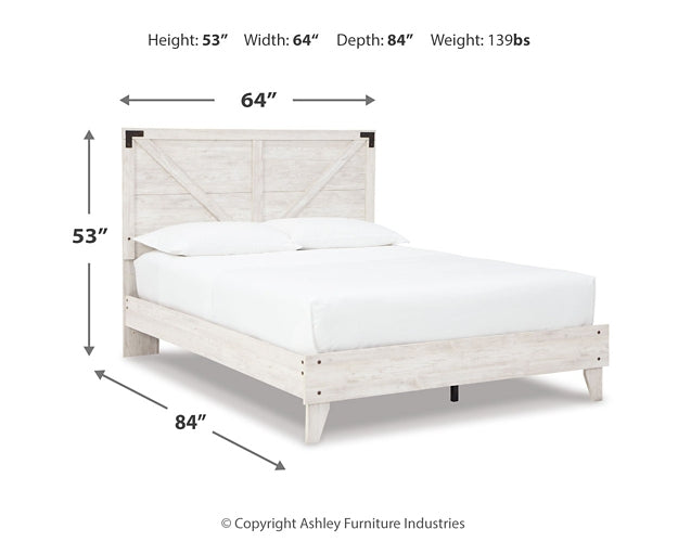 Shawburn Queen Crossbuck Panel Platform Bed Huntsville Furniture Outlet