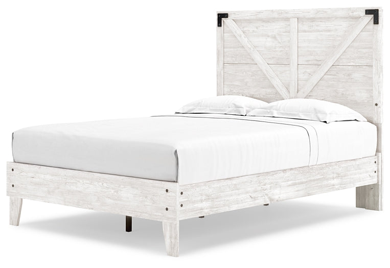 Shawburn Queen Crossbuck Panel Platform Bed Huntsville Furniture Outlet