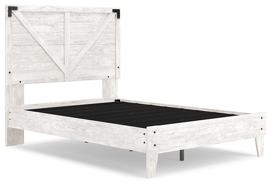 Shawburn Queen Crossbuck Panel Platform Bed Huntsville Furniture Outlet