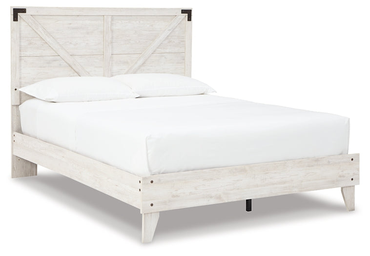 Shawburn Queen Crossbuck Panel Platform Bed Huntsville Furniture Outlet