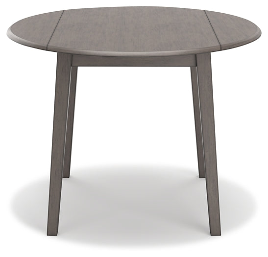 Shullden Round DRM Drop Leaf Table Huntsville Furniture Outlet