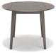 Shullden Round DRM Drop Leaf Table Huntsville Furniture Outlet