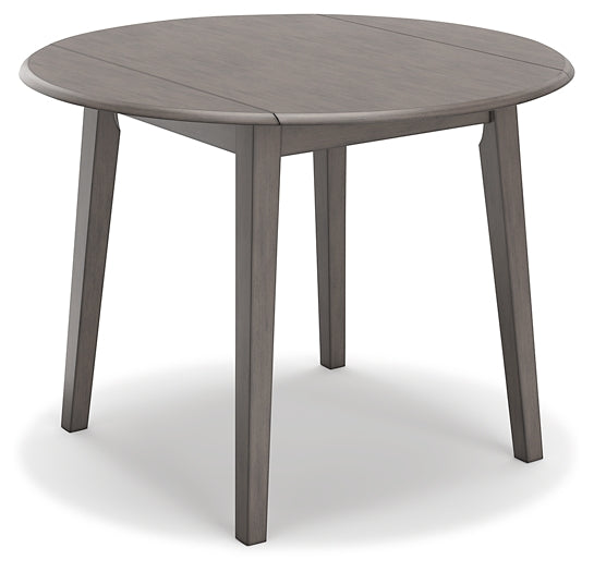 Shullden Round DRM Drop Leaf Table Huntsville Furniture Outlet