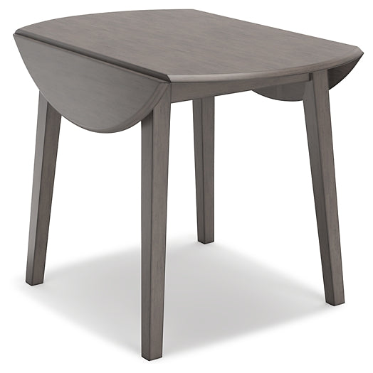 Shullden Round DRM Drop Leaf Table Huntsville Furniture Outlet