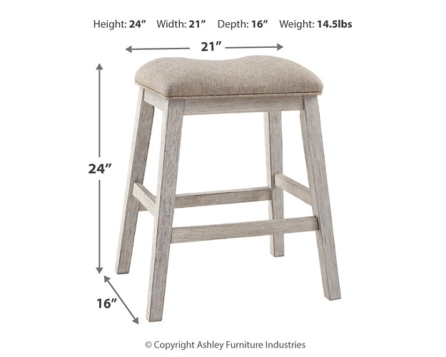 Skempton Counter Height Dining Table and 2 Barstools Huntsville Furniture Outlet