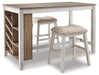 Skempton Counter Height Dining Table and 2 Barstools Huntsville Furniture Outlet