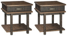 Stanah 2 End Tables Huntsville Furniture Outlet