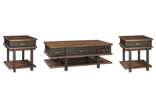 Stanah Coffee Table with 2 End Tables Huntsville Furniture Outlet