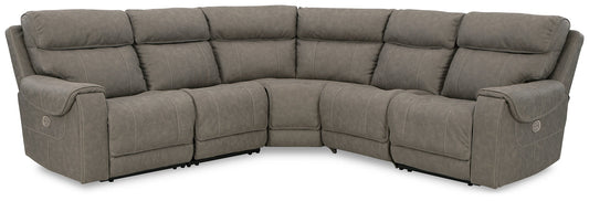 Starbot 5-Piece Power Reclining Sectional Huntsville Furniture Outlet