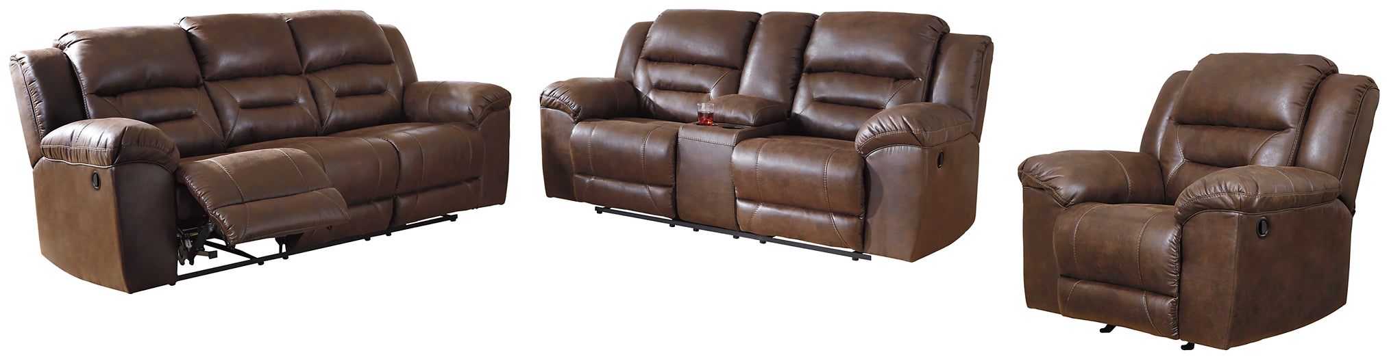 Stoneland Sofa, Loveseat and Recliner Huntsville Furniture Outlet