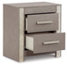 Surancha Two Drawer Night Stand Huntsville Furniture Outlet