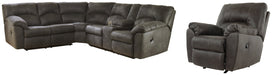 Tambo 2-Piece Sectional with Recliner Huntsville Furniture Outlet