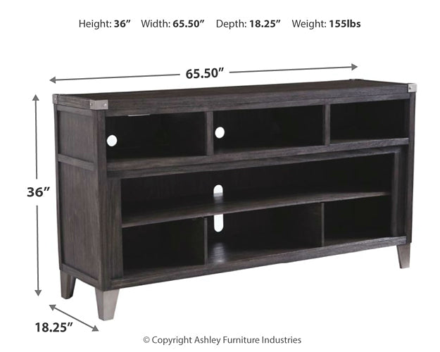 Todoe LG TV Stand w/Fireplace Option Huntsville Furniture Outlet